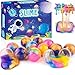 WUJYLY 12 Pack Galaxy Slime Balls Valentines Slime Party Favors NonSticky Soft Slime Kit for Classroom PrizesStocking Stuffers Goodie Bag StuffersEaster Basket Stuffers for Kids - Image 2