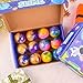 WUJYLY 12 Pack Galaxy Slime Balls Valentines Slime Party Favors NonSticky Soft Slime Kit for Classroom PrizesStocking Stuffers Goodie Bag StuffersEaster Basket Stuffers for Kids - Image 4