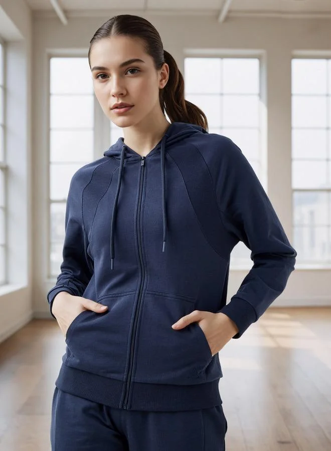 ADOT by Splash Hooded Jacket with Zip Closure