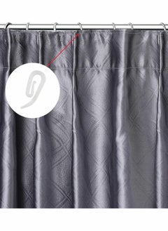 Y&D White Plastic Curtain Hooks for Door 100 Pcs  - Image 2