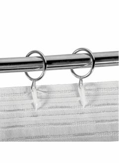 Y&D White Plastic Curtain Hooks for Door 100 Pcs  - Image 3