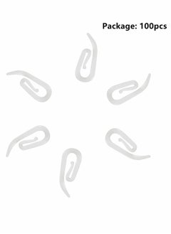 Y&D White Plastic Curtain Hooks for Door 100 Pcs  - Image 5