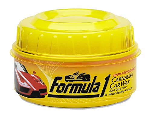 Formula 1 Carnauba Car Wax Paste HighGloss Shine Polish for Car Detailing to Shine Protect Remove Haze and Paint Swirls w Micropolishing Agents Car Cleaning Supplies 12 oz