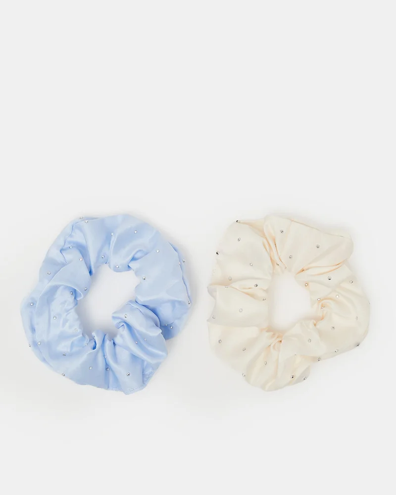 REDTAG Women Assorted Scrunchy Set – 2 Pieces