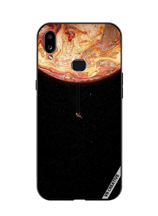 VR CREATIVE Protective Case Cover For Samsung Galaxy A10s Black Galaxy Design Multicolour - Image 1