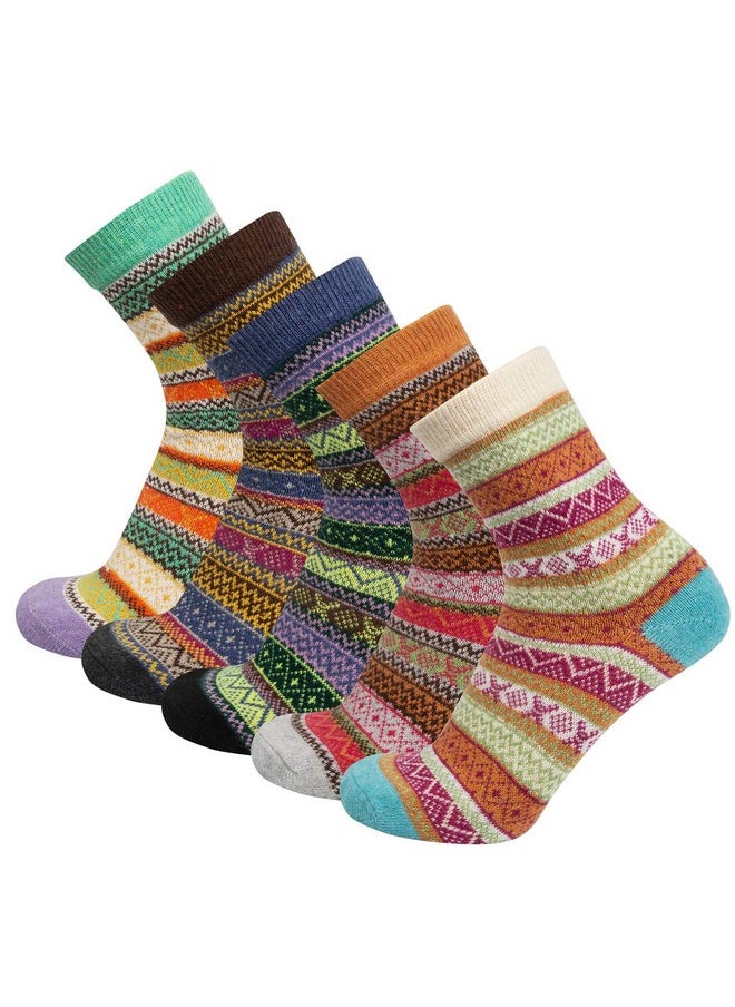 3-5 Pairs Womens Winter Soft Warm Wool Knitting Cotton Casual Crew Socks (D-03 5 pairs wool socks) - pzsku/ZBEEEE5A8E73D8968FABBZ/45/_/1740982712/03e95ca9-4fc4-4afc-a2f7-c0208a7da8bc