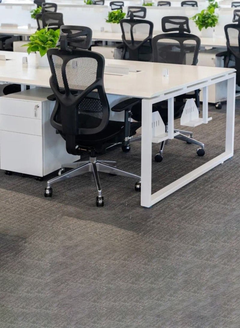 Neo Front Face To Face 2 Seater Workstation Desk PC MDF White 1.2m - Image 2