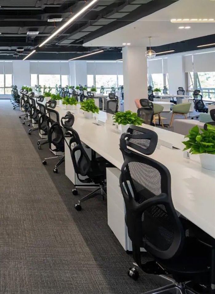 Neo Front Face To Face 2 Seater Workstation Desk PC MDF White 1.2m - Image 3