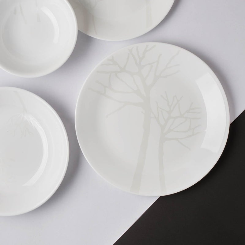 SKOODLE Corelle Asia Collection Gold Series Frost 17 cm Small Plate Pack of 6 - Image 3