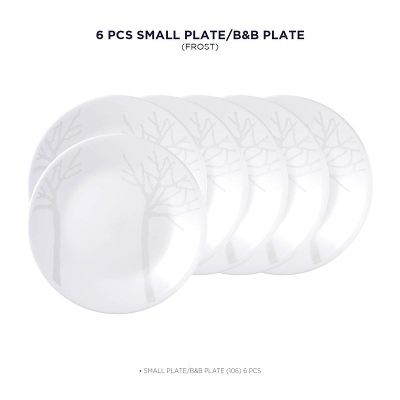 SKOODLE Corelle Asia Collection Gold Series Frost 17 cm Small Plate Pack of 6 - Image 4