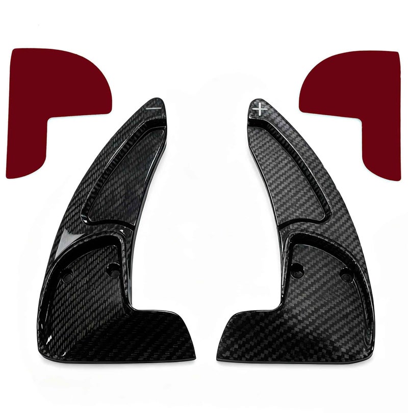 F-LptStor Steering Wheel Shift Paddle Extended Shifter Trim Cover for Dodge Challenger Charger Durango RT & Scat Pack 2015-2024, for Jeep Grand Cherokee 2014-2021 (Carbon Fiber Color) - Image 3