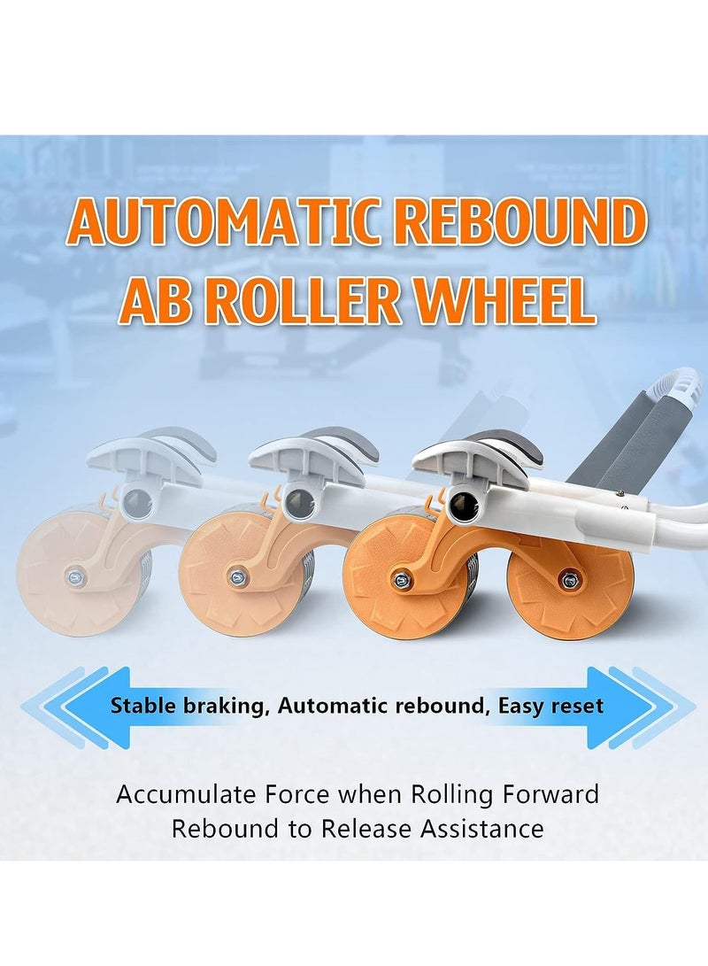 ELTRAZONE Automatic Rebound Ab Exercise Roller Wheel with Elbow Support & Timer – Core Workout Equipment for Men & Women (Orange) - Image 5