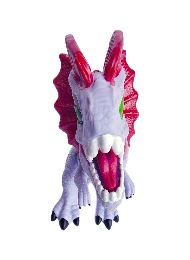 ROSEFAIR Dinosaur Figures Toys, Dinosaur Sound Playset Toy, Realistic Dinosaur Figurines for Boys, Girls, and Toddlers, Pack of 1 (Purple) - Image 5