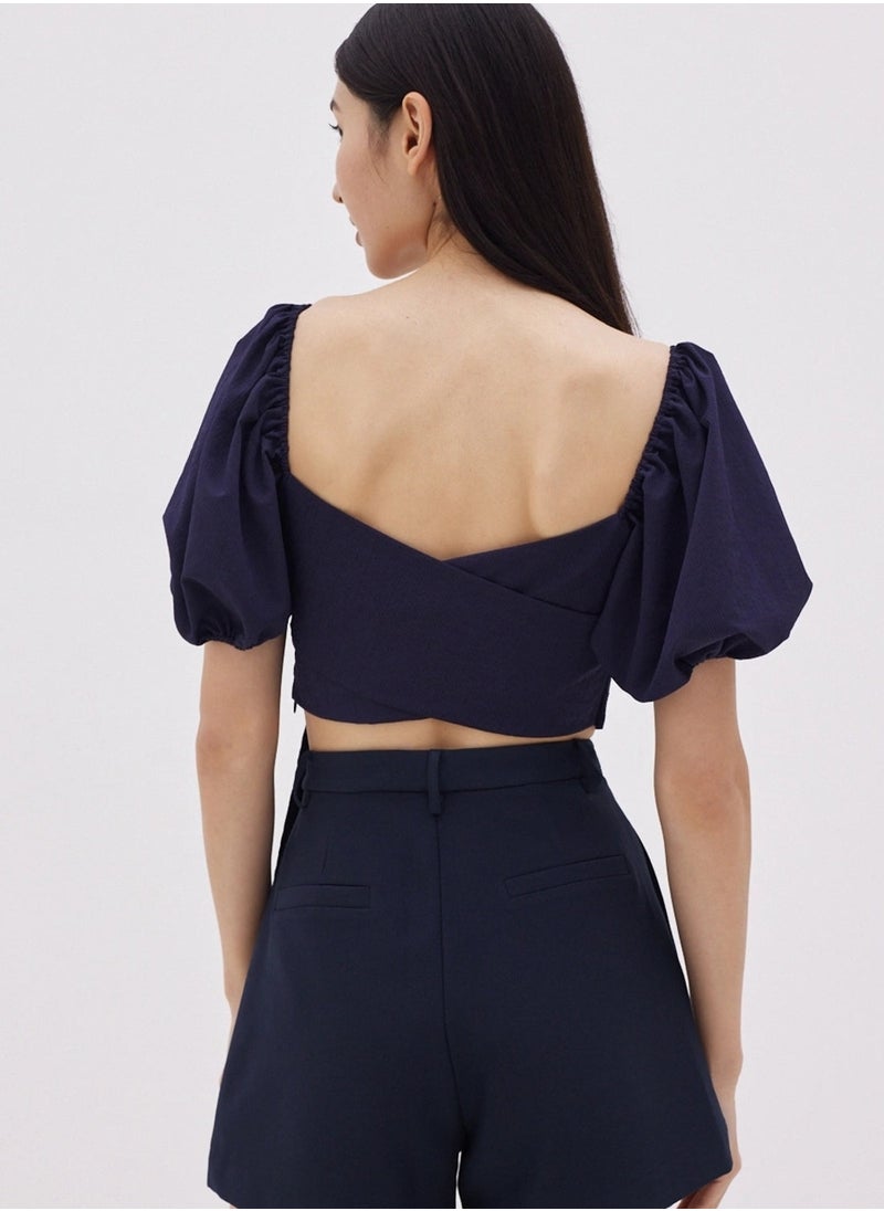 STYCHED - London Navy Blue Top - Image 1