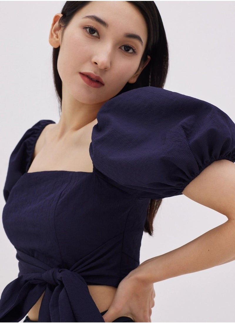 STYCHED - London Navy Blue Top - Image 1