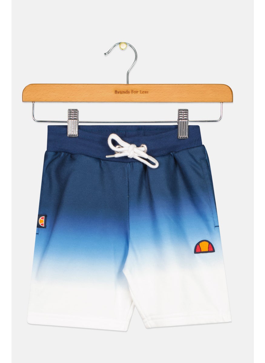 Ellesse Toddlers Boy Embroidered Logo Sport Shorts, Blue Combo  - Image 1