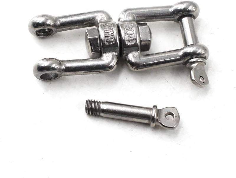 Flomore Swivel Double Shackle 304 Stainless Steel Boat Anchor Chain Connectors - Image 2