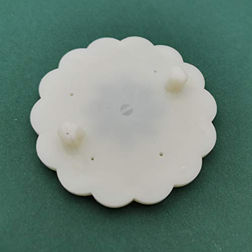 SUNEKE Pebbles Stamp Moon Cake Stamp, Pebbles Press Mid Autumn Festival DIY Decoration Press Pebbles Round Pebbles Pebbles Set Fondant Cake Decoration(5 Flower Slices 4 Pieces,50g) - Image 5