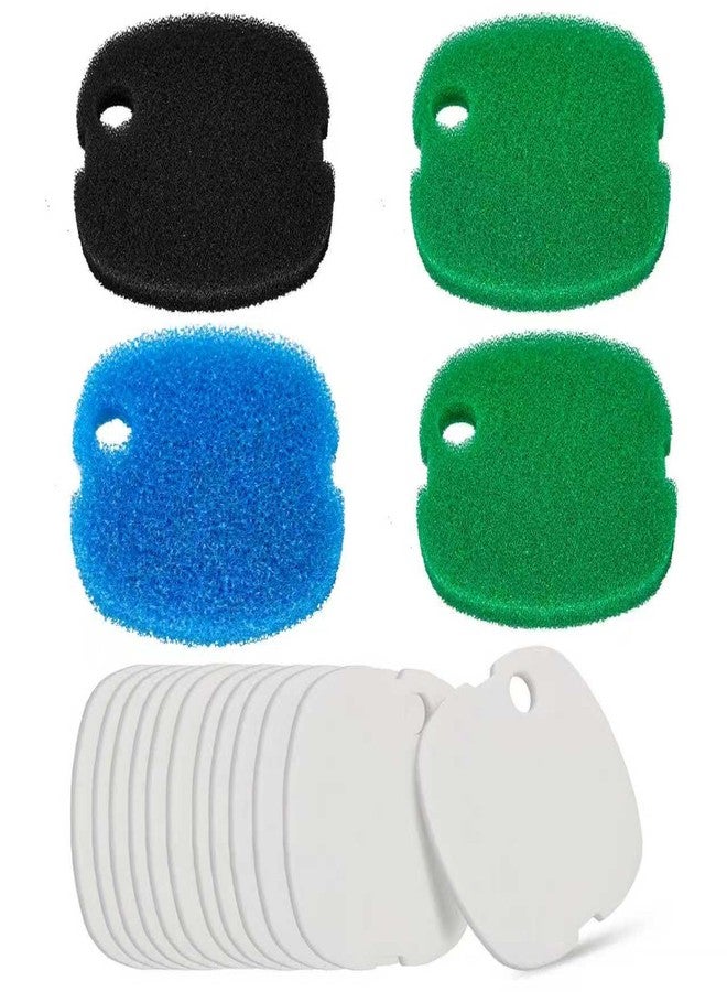 LEWEREST 16 PCS Replacement Canister Filter Pads Compatible with SUNSUN HW-302/505A Polar Aurora 265 GPH CF-300, Aquarium Filter Sponge Pad Fish Tank Bio Floss Media - Image 1