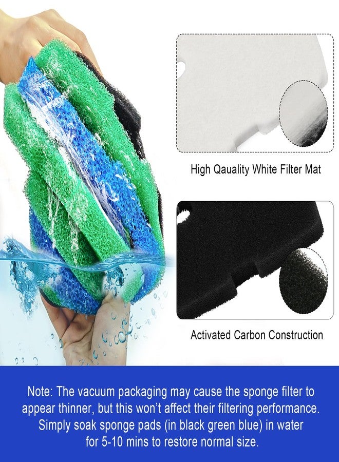 LEWEREST 16 PCS Replacement Canister Filter Pads Compatible with SUNSUN HW-302/505A Polar Aurora 265 GPH CF-300, Aquarium Filter Sponge Pad Fish Tank Bio Floss Media - Image 4