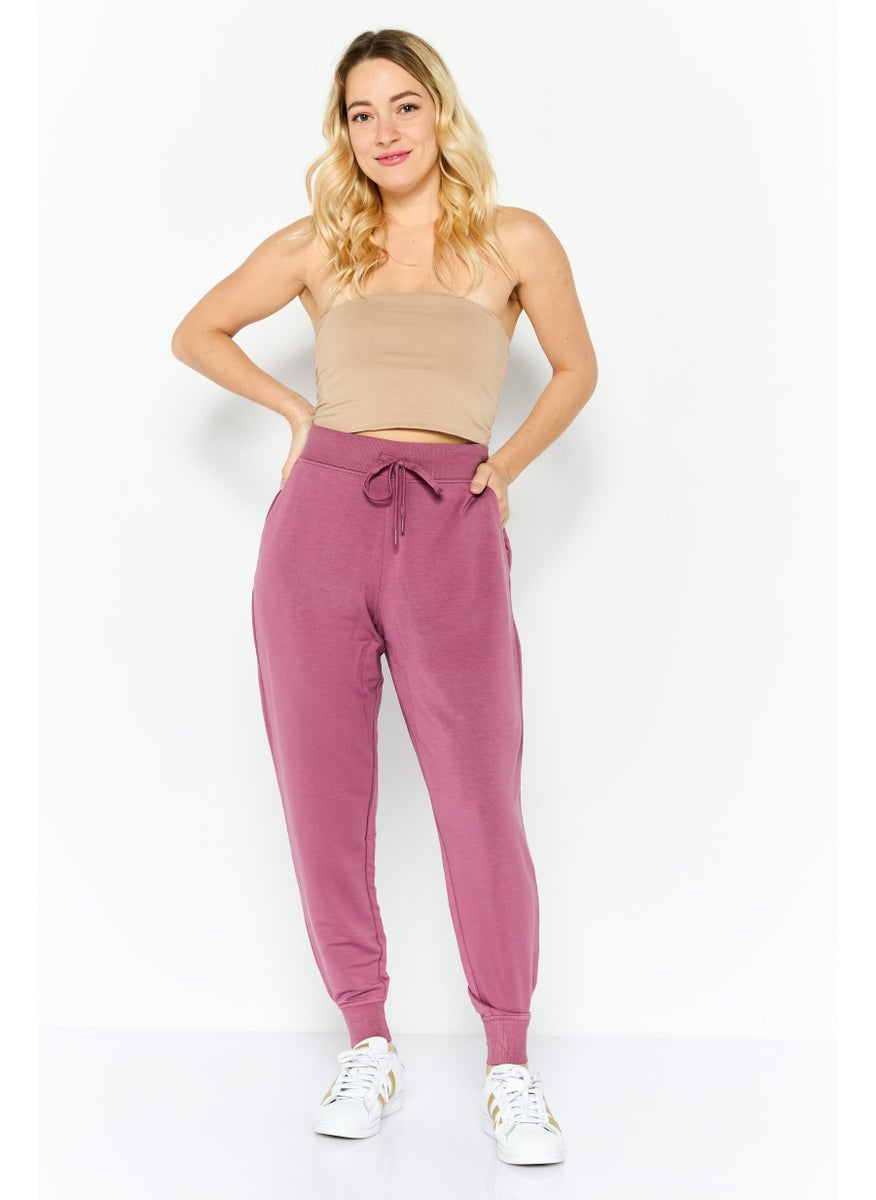 SKECHERS - Women Sportswear Fit Training Sweatpants, Purple - Image 1
