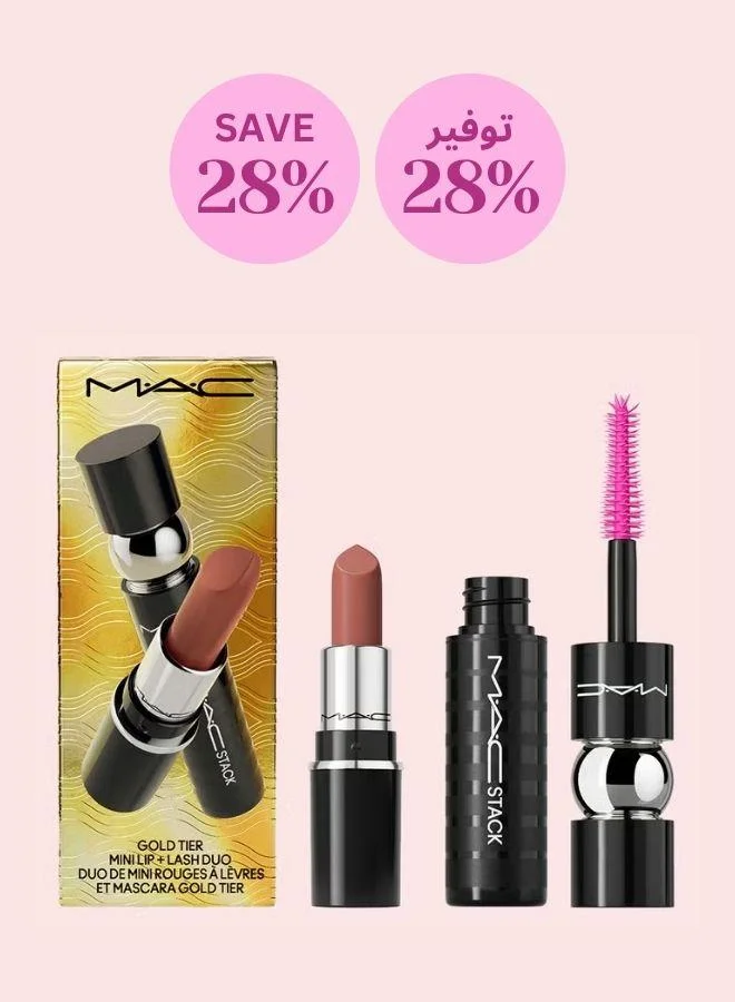 MAC Cosmetics Gold Tier Mini Lip & Lash Duo, Savings 27%