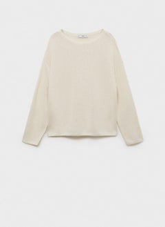 MANGO Boat-Neck Knitted Sweater  - Image 1