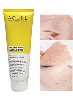Brightening Facial Exfoliator Scrub 118ML, Removal Natural Organic Face Peeling Exfoliating Moisturizes Face Scrub Exfoliante Cream