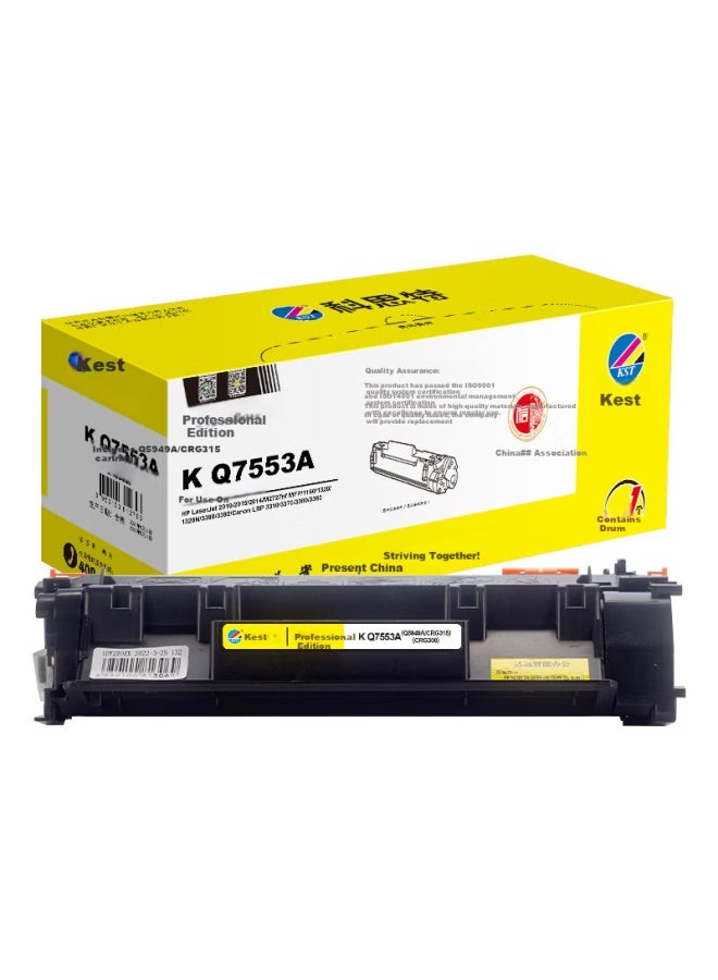 Kst K Q7553a Black Toner Cartridge For Hp Laserjet 2010/2015/2014/m2727nf Mfp/1160/1320/1320n, 3000 Pages, Professional Edition - Image 1