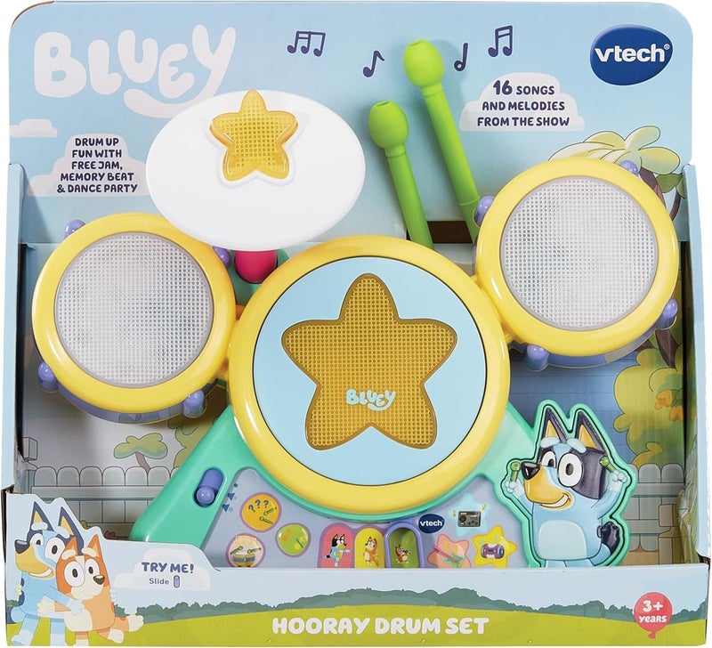 VTech Bluey Hooray Drum Set - Image 4