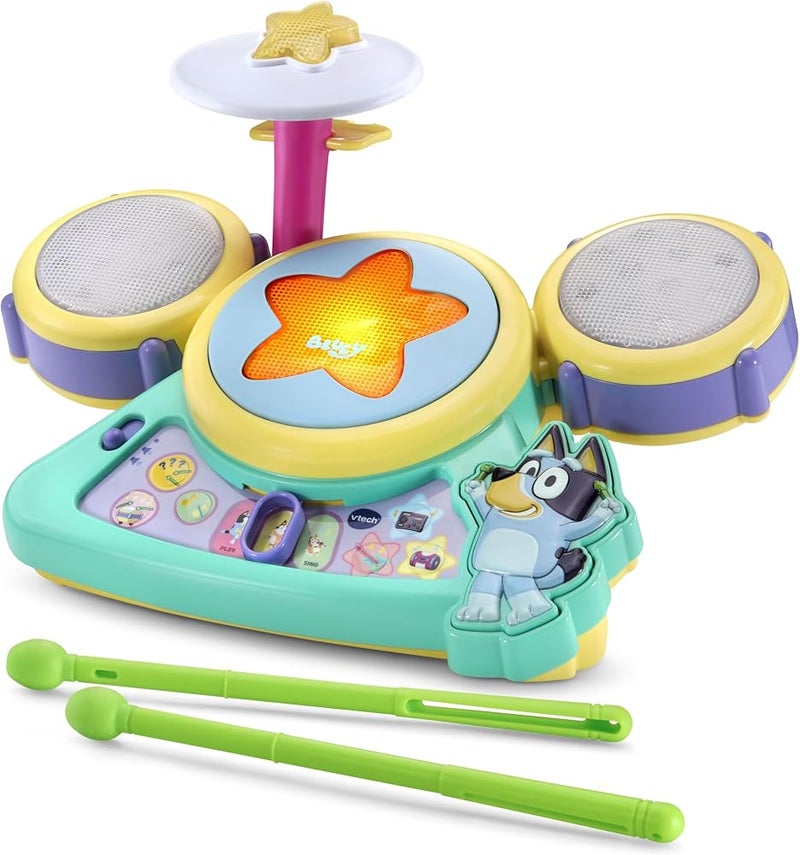 VTech Bluey Hooray Drum Set - Image 1