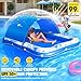 DeeprBetter Inflatable Tanning Pool Lounger with Canopy81x 60 Large Tanning Floats for Adults Butterfly Pool Lounger FloatBlow Up Tanning Water Bed with CupPhone HolderAdults Tanning Pools for Backyard - Image 4