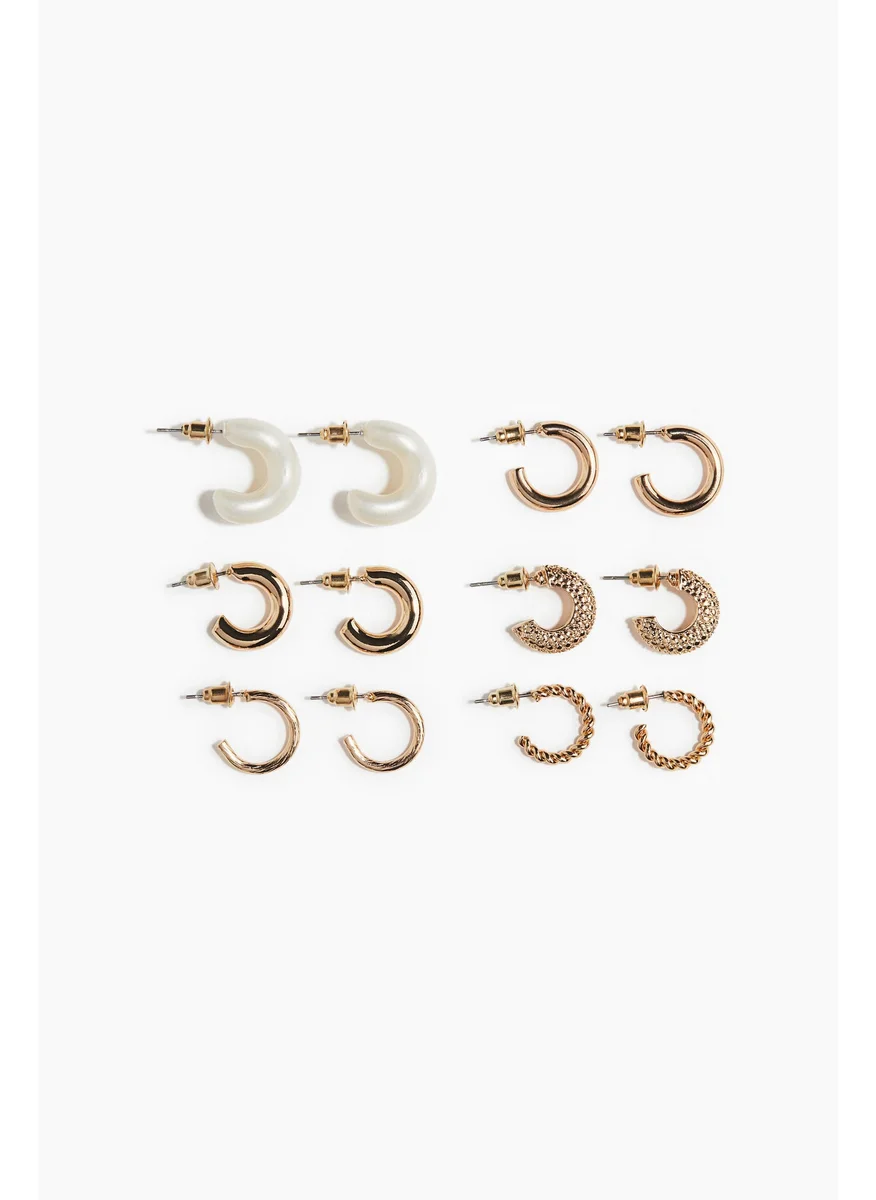 H&M 6 Pairs Hoop Earrings