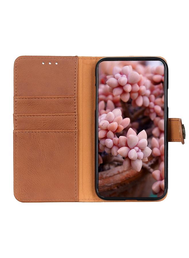 اس-توب جراب هاتف Nokia C02 KHAZNEH من جلد البقر المتين القابل للطي - Image 4