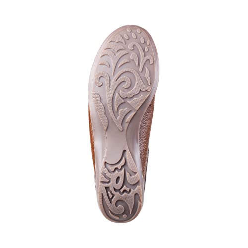 Mochi Womens Leather Tan Slip Ons (Size (5 UK (38 EU)) - Image 4