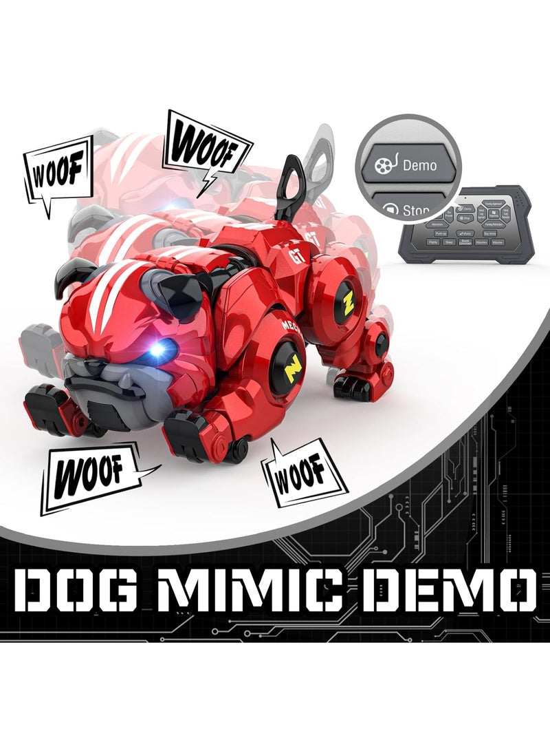 Robot Dog Toys for Boys, Remote Control Robot Toy, Rechargeable Programing Stunt Robo Dog with Sing, Dance and Touch Function, Robot Dog for Kids Toys Gifts for Toddlers 3 4 5 6 7 8 9 10+, Red - Image 5