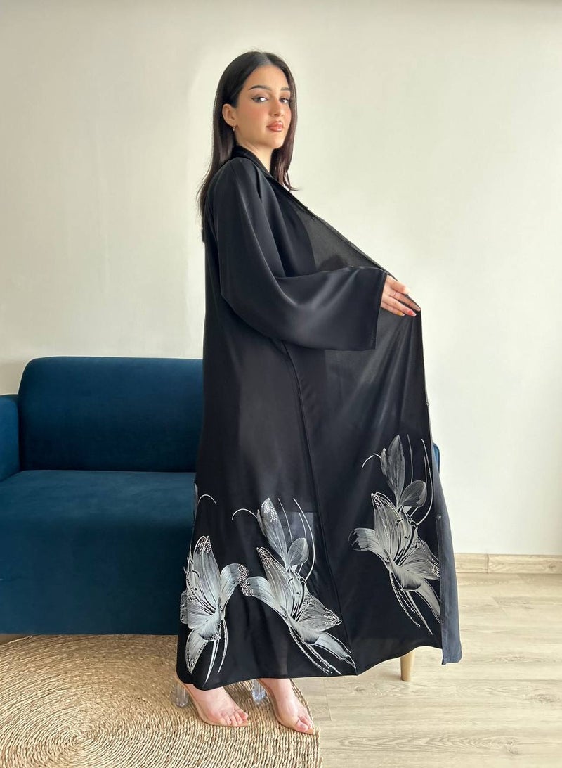 "عباية ياسمين كريستال أنيقة" - Image 3