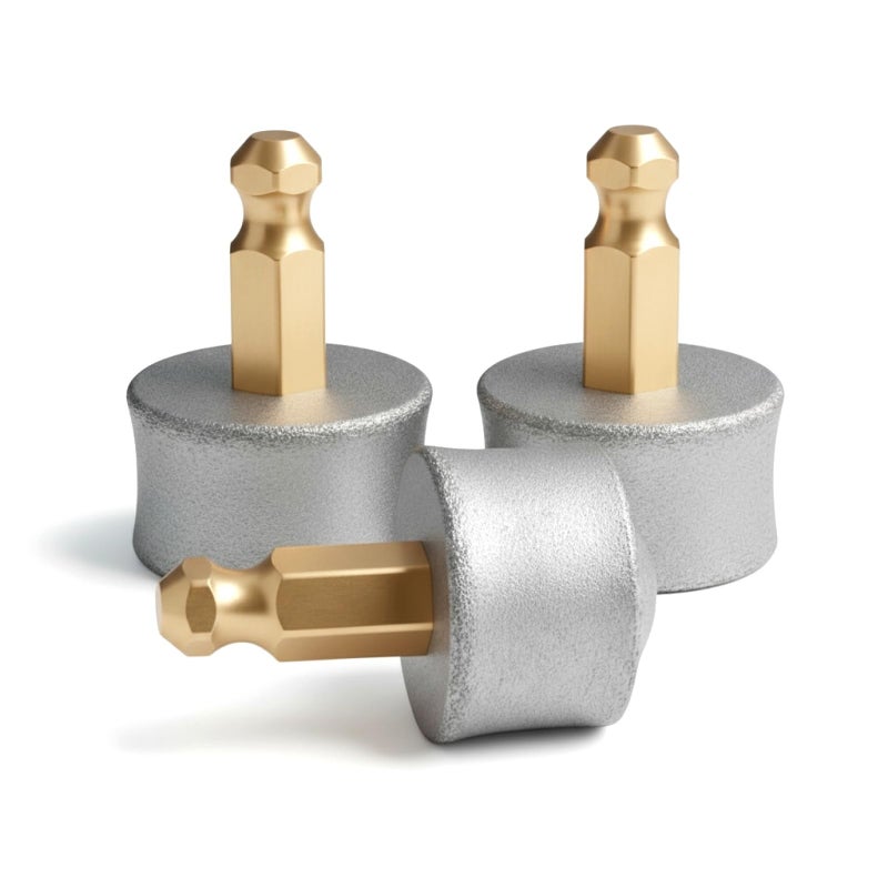 Heusom Replacement Drum Grinders Silent Groom Pro Nail Grinder (3 pcs) | Nail Grinder Diamond Tip Replacement, Spare Grinding Head for Electric Pet Nail Grinder, Dog Claw Smoothing Tips - Image 1