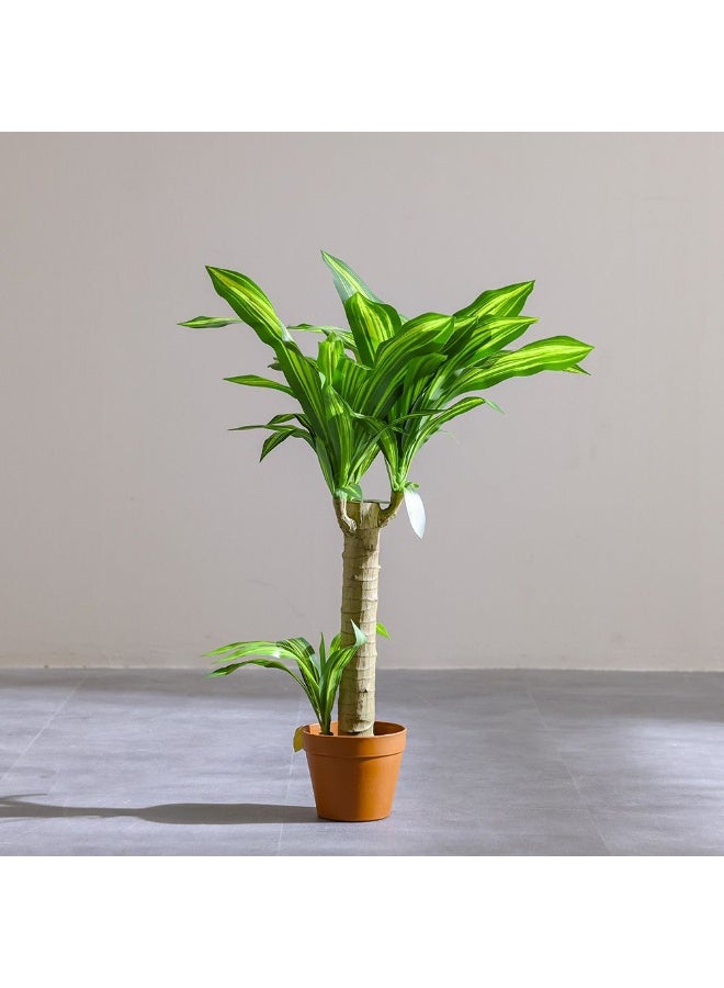 DANUBE HOME نبات مزروع في وعاء حديدي برازيلي متميز - 55 ورقة، شجرة صناعية واقعية للديكور الداخلي أو الخارجي، لمسة أنيقة للمنزل أو المكتب أو الشرفة، متينة وأنيقة 107 سم - Image 1