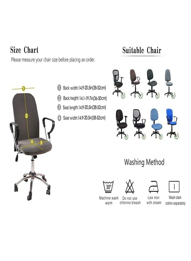 SYOSI Office Chair Cover, 1 Pair Armrest Covers Polyester Removable Ergonomic Elastic Armchair Protector, Water Resistant Stretch Jacquard Elastic Covers, for Desk Computer Chair Slipcover (Pink) - Image 2