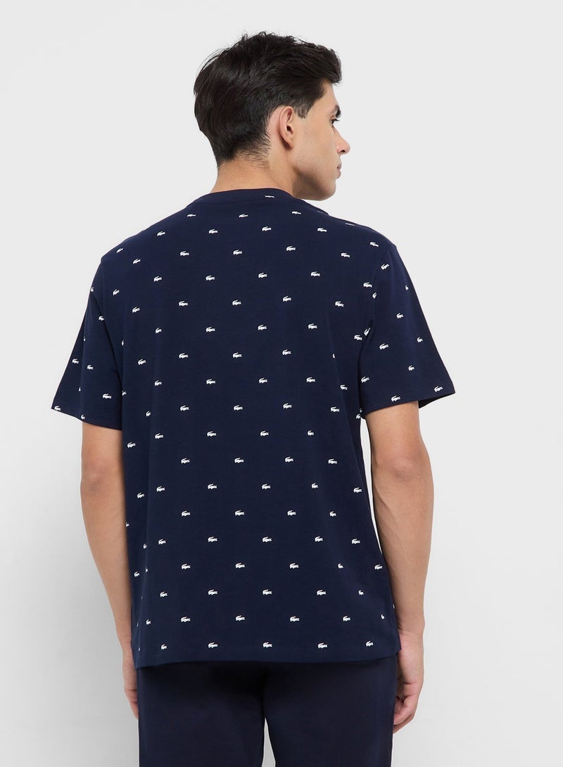 LACOSTE Relaxed Fit Crew Neck T-Shirt - Image 2
