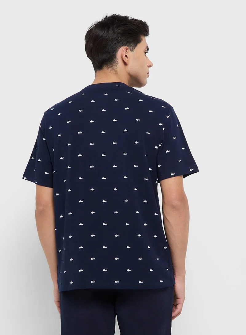 LACOSTE Relaxed Fit Crew Neck T-Shirt