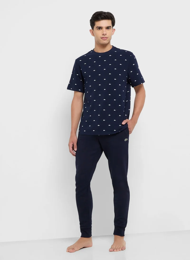 Lacoste  Relaxed Fit Crew Neck T-Shirt for Men | Best Price UAE