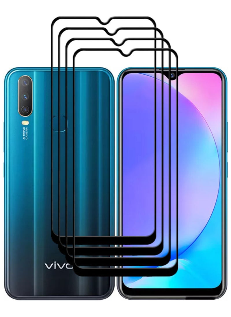 ACLIX 4 Pieces Antistatic ESD Dustproof Premium Quality High Definition Tempered Glass Screen Protector Designed For vivo Y17 - Image 1