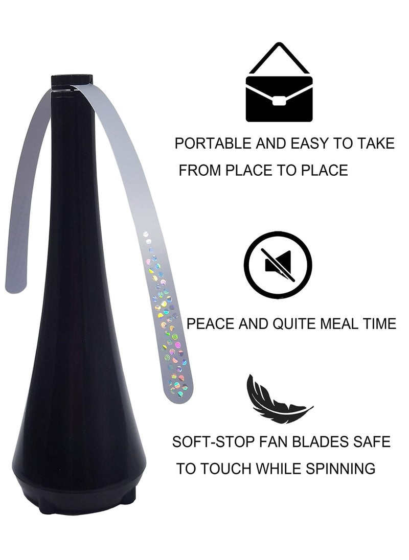 Y&D Fly Repellent Fan for Flies Bedbug, Insects Food Protector Electric Portable Trap Lightweight Soft Blades Keep Bug away from Outdoor Picnic  - Image 5