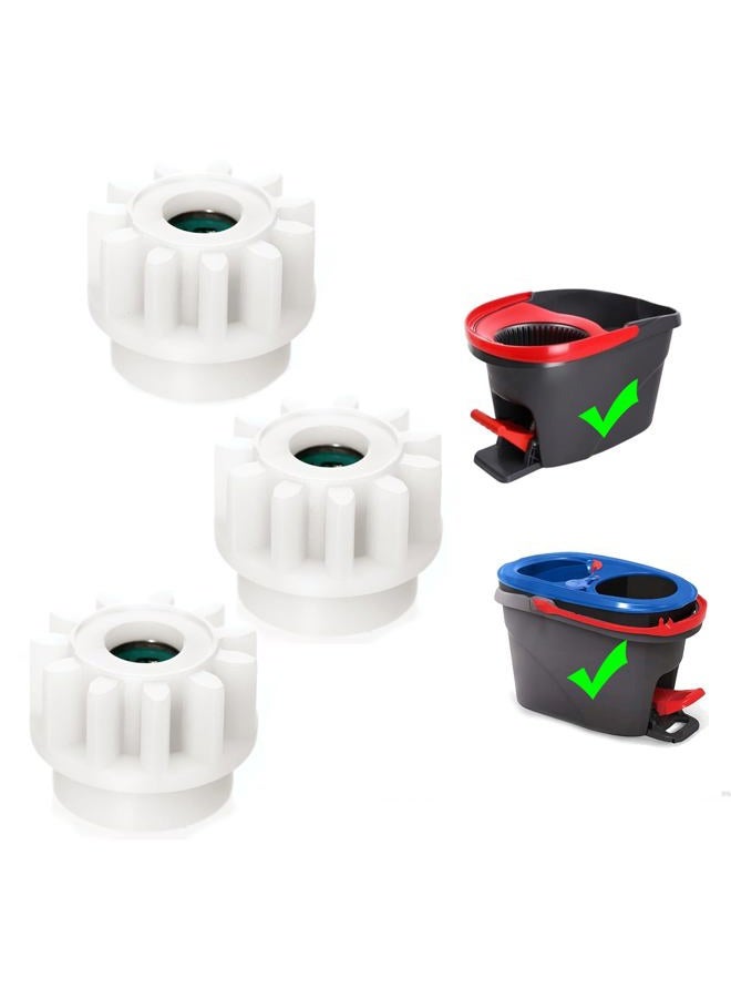 FOJOO 3 Pack Pedal Bearing Replacement for OCedar Mop Bucket - Easy Fix for 90% Rotation Mop Bucket on The Market, Compatible with mop Head Pedal Clutch Bearing Repair Kit - Image 1