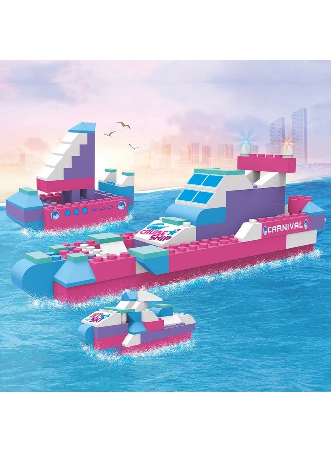 Webby 3 in 1 Adventure Boats ABS Building Blocks Kit, Colourful Bricks and Blocks Play Set, Fun Creative Toy Set for 5+ Years Kid (108 Pcs) - Image 5