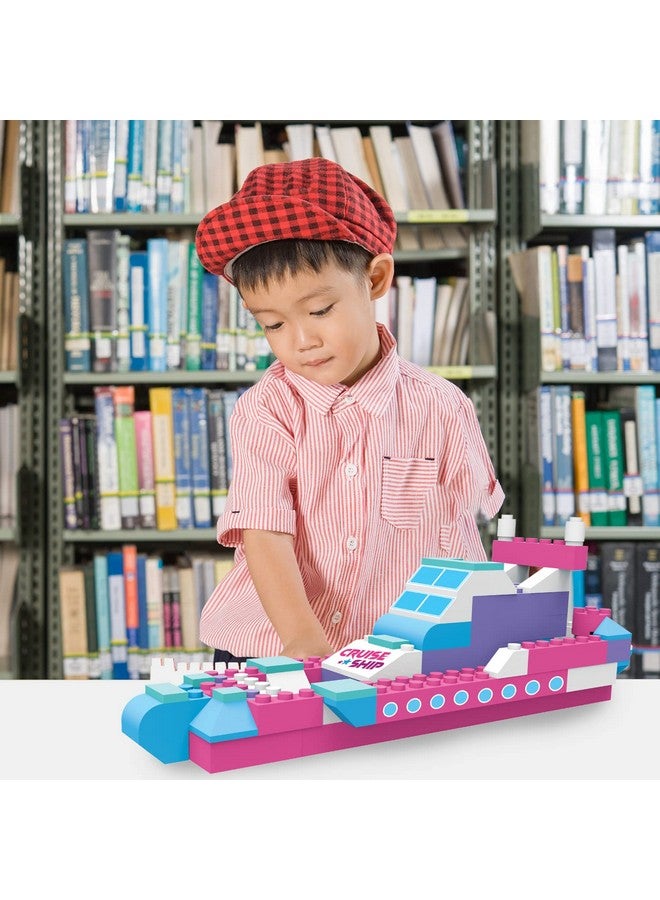 Webby 3 in 1 Adventure Boats ABS Building Blocks Kit, Colourful Bricks and Blocks Play Set, Fun Creative Toy Set for 5+ Years Kid (108 Pcs) - Image 3