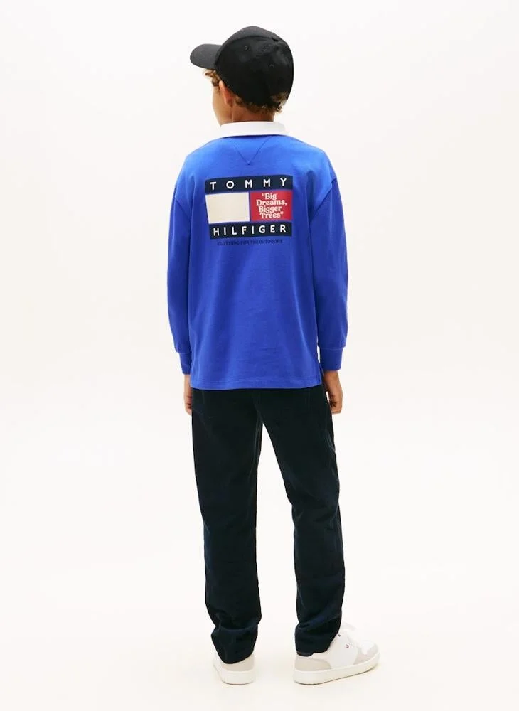 TOMMY HILFIGER Kids Multi Print Polo