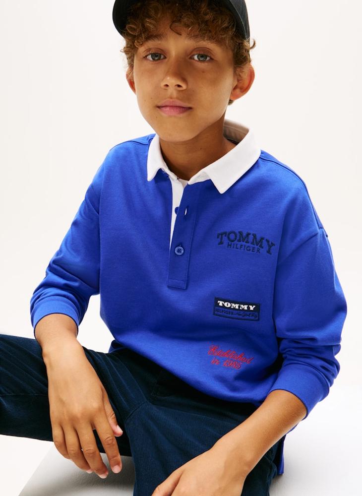 TOMMY HILFIGER Kids Multi Print Polo - Image 3